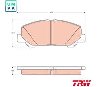 Brake pads GDB3455 TRW for TOYOTA PREVIA III