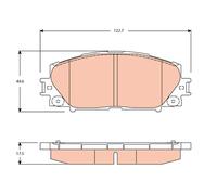 BRAKE PAD SET, DISC BRAKE GDB3459