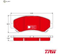 BRAKE PAD SET DISC BRAKE GDB3467DTE FOR NISSAN DUALIS QASHQAI/+2 X-TRAIL/SUV