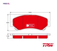 BRAKE PAD SET DISC BRAKE GDB3467DTE FOR NISSAN DUALIS QASHQAI/+2 X-TRAIL/SUV