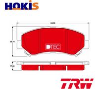 BRAKE PAD SET DISC BRAKE GDB3467DTE FOR NISSAN QASHQAI/+2/VAN X-TRAIL/II 2.0L