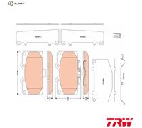 BRAKE PAD SET DISC BRAKE GDB3470 FOR SUBARU EJ257/EJ255 2.5L /5EJ20 2.0L 4cyl