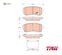 TRW GDB3474 Brake pad set