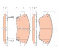 BRAKE PAD SET, DISC BRAKE GDB3478