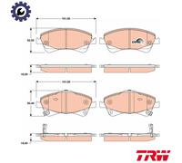 BRAKE PAD SET DISC BRAKE GDB3479 FOR TOYOTA 3ZR-FE/FAE 2.0L 2ZR-FAE 1.8L 4cyl