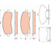 BRAKE PAD SET, DISC BRAKE GDB3487