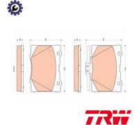 BRAKE PAD SET DISC BRAKE GDB3498 FOR HONDA LEGENDIV J37A2/J37A3 3.7L 6cyl