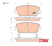 BRAKE PAD SET DISC BRAKE GDB3499 FOR HYUNDAI GRAND/SANTA/FE EQUUS/CENTENNIAL