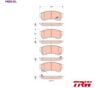 BRAKE PAD SET DISC BRAKE GDB3501 FOR MAZDA 6/combi-coupe/Sport/Kombi/Hatchback