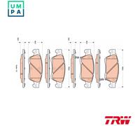 BRAKE PAD SET DISC BRAKE GDB3503 FOR INFINITI VQ37VHR 3.7L VQ35HR 3.5L 6cyl G FX