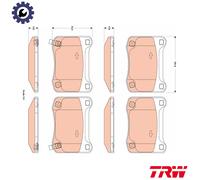 BRAKE PAD SET DISC BRAKE GDB3504 FOR LEXUS 2UR-GSE 5.0L 8cyl IS II