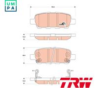 BRAKE PAD SET DISC BRAKE GDB3507 FOR NISSAN MURANO/II/VAN/III QASHQAI/+2 JUKE