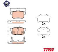 TRW Brake Pads GDB3516 - Disc Brake for SUZUKI SX4 Saloon, SX4, Swift III, Kizashi