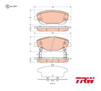 BRAKE PAD SET DISC BRAKE GDB3518 FOR TOYOTA 2AD-FHV/FTV 2.2L 2WW 2.0L 4cyl