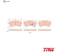 TRW Brake Pad Set GDB3524 - Disc Brake for Toyota Land Cruiser 200, Sequoia, Lexus (4.7 2007–2014)
