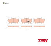 TRW GDB3524 Brake pad set