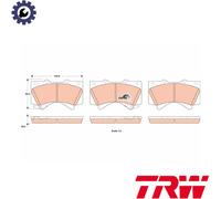 BRAKE PAD SET DISC BRAKE GDB3524 FOR TOYOTA LAND/CRUISER/200 SEQUOIA TUNDRA 4.7L