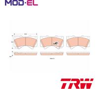 BRAKE PAD SET DISC BRAKE GDB3524 FOR TOYOTA LAND/CRUISER/200 SEQUOIA TUNDRA 4.7L