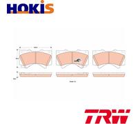 BRAKE PAD SET DISC BRAKE GDB3524 FOR TOYOTA LAND/CRUISER/200 SEQUOIA TUNDRA 4.7L