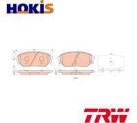 DISC BRAKE PADS SET FOR HYUNDAI IX55 D6EB D6EA G6DA TRW 581013JA50