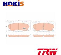 BRAKE PAD SET DISC BRAKE GDB3528 FOR TOYOTA HILUX/VII/Pickup 2KD-FTV 2.5L 4cyl