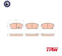 BRAKE PAD SET DISC BRAKE GDB3535 FOR KIA PICANTO/EKO/TAXI MORNING/II 1.0L 3cyl