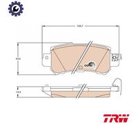 TRW Brake Pads Set GDB3539 - Fits Mazda CX-5 & CX-3