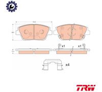 Genuine TRW Front Disc Brake Pads - GDB3540