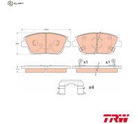 Genuine TRW Front Disc Brake Pads - GDB3540