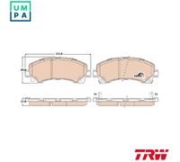 BRAKE PAD SET DISC BRAKE GDB3545 FOR CHEVROLET ISUZU KB/II D-MAX RODEO/Pickup