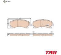 TRW Brake Pads GDB3545 – RH/F for D-MAX 2.4-3.5 10-