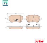 TRW Brake Pad Set GDB3546 – Fits NISSAN Micra IV, Note, March IV, V‑Drive