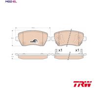 TRW GDB3546 Brake pad set