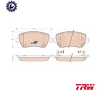 TRW Brake Pad Set GDB3546 – Fits NISSAN Micra IV, Note, March IV, V‑Drive