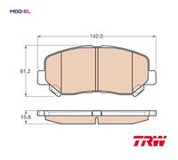 BRAKE PAD SET DISC BRAKE GDB3562 FOR MAZDA PY-VPS/ZA/Y8 2.5L SH-VPTSSHY6 2.2L