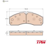 TRW GDB3567 Brake pad set