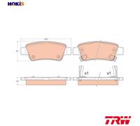 TRW GDB3576 Brake pad set