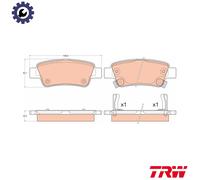 BRAKE PAD SET DISC BRAKE GDB3576 FOR HONDA CR-V/IV/SUV N22B4 2.2L R20A9 2.0L