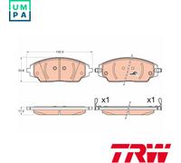 BRAKE PAD SET DISC BRAKE GDB3579 FOR CHEVROLET AVEO/Hatchback LDC/LWD 1.2L 4cyl