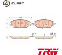 BRAKE PAD SET DISC BRAKE GDB3579 FOR CHEVROLET AVEO/Hatchback LDC/LWD 1.2L 4cyl