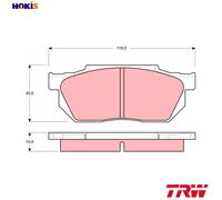 TRW GDB358 Brake pad set