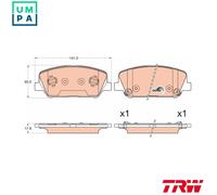 Brake pads GDB3582 TRW for HYUNDAI KIA
