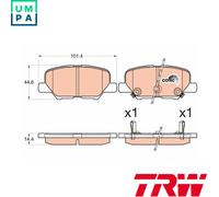 BRAKE PAD SET DISC BRAKE GDB3583 FOR MITSUBISHI OUTLANDER/III/Van ECLIPSE ASX