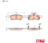 BRAKE PAD SET DISC BRAKE GDB3588 FOR HONDA CIVIC/IX/VIII/Tourer BALLADE 2.2L