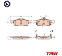 BRAKE PAD SET DISC BRAKE GDB3588 FOR HONDA R18Z4/R18Z1 1.8L 4cyl CIVIC IX