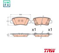 TRW GDB3594 Brake pad set