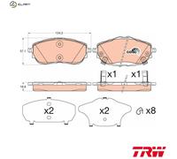 TRW GDB3598 Brake pad set