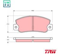 TRW Rear Disc Brake Pads GDB360 – Fits Fiat Croma, Lancia Delta, Thema – Genuine