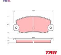 Genuine TRW Rear Disc Brake Pads FOR FIAT CROMA LANCIA DELTA THEMA - GDB360