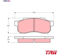 BRAKE PAD SET DISC BRAKE GDB361 FOR HONDA FIT/ARIA CITY/Hatchback JAZZ BEAT 0.7L